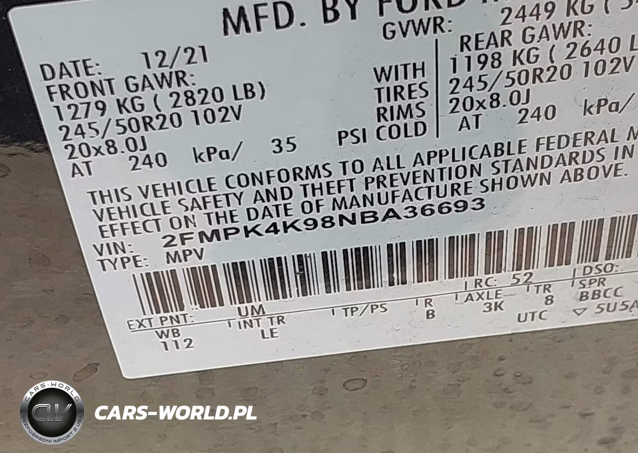2022 Ford Edge Titanium VIN:2FMPK4K98NBA36693 - 9