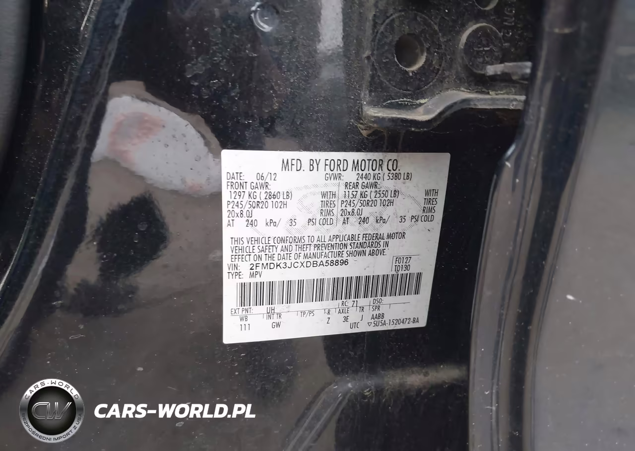 2013 Ford Edge Sel VIN:2FMDK3JCXDBA58896 - 9