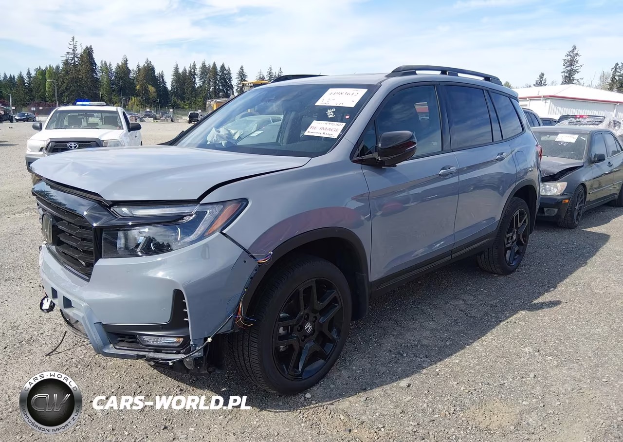 2024 Honda Passport Awd Black VIN:5FNYF8H88RB019775 - 2