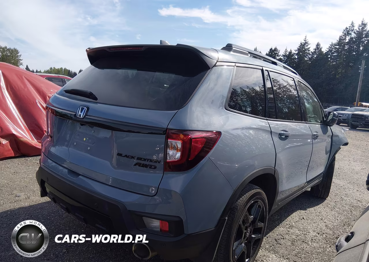 2024 Honda Passport Awd Black VIN:5FNYF8H88RB019775 - 4