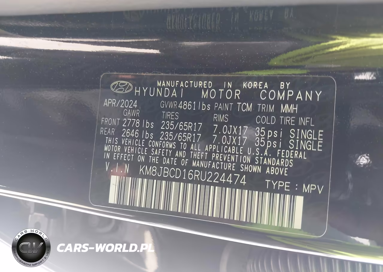 2024 Hyundai Tucson Hybrid Blue VIN:KM8JBCD16RU224474 - 9