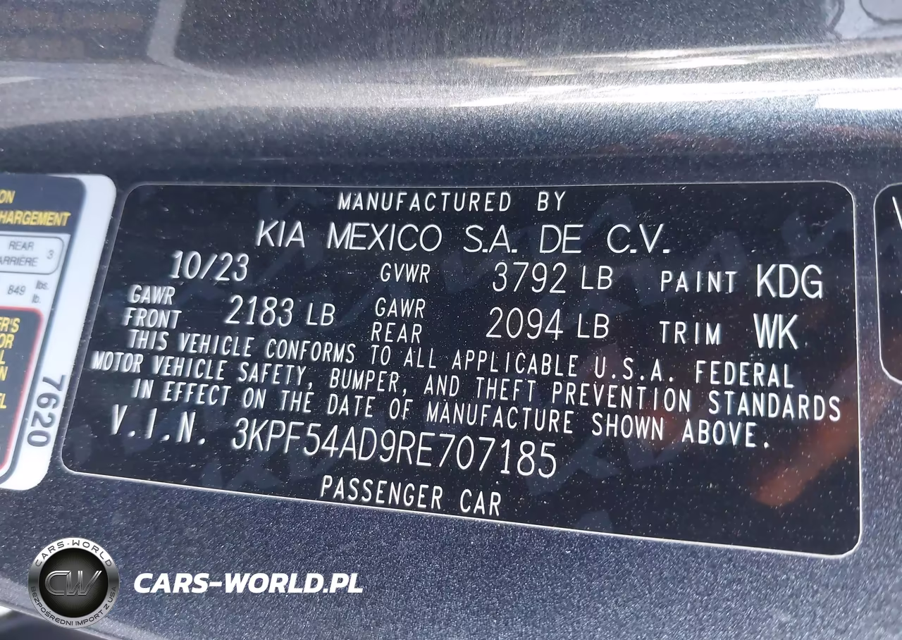 2024 Kia Forte Gt-Line VIN:3KPF54AD9RE707185 - 9