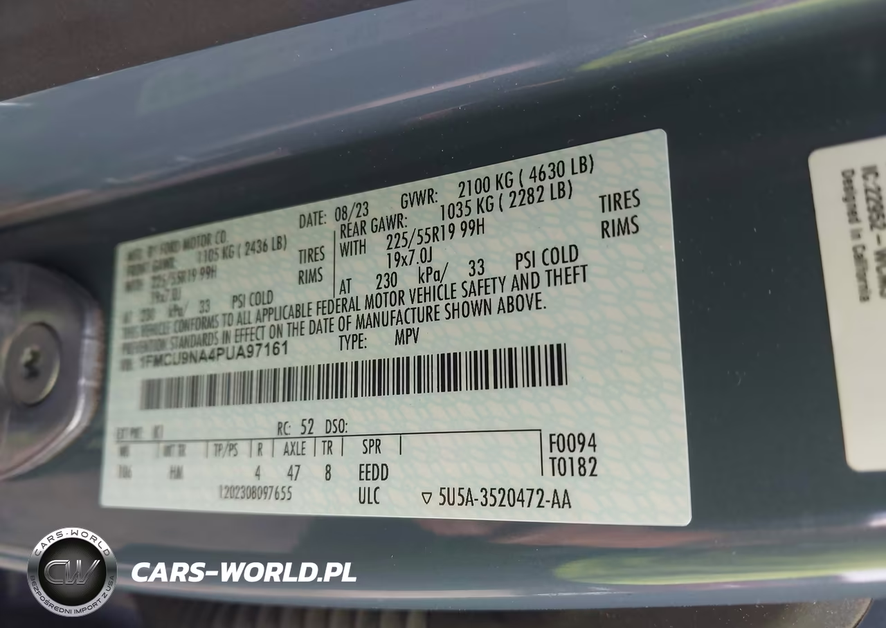 2023 Ford Escape St-Line Select VIN:1FMCU9NA4PUA97161 - 9