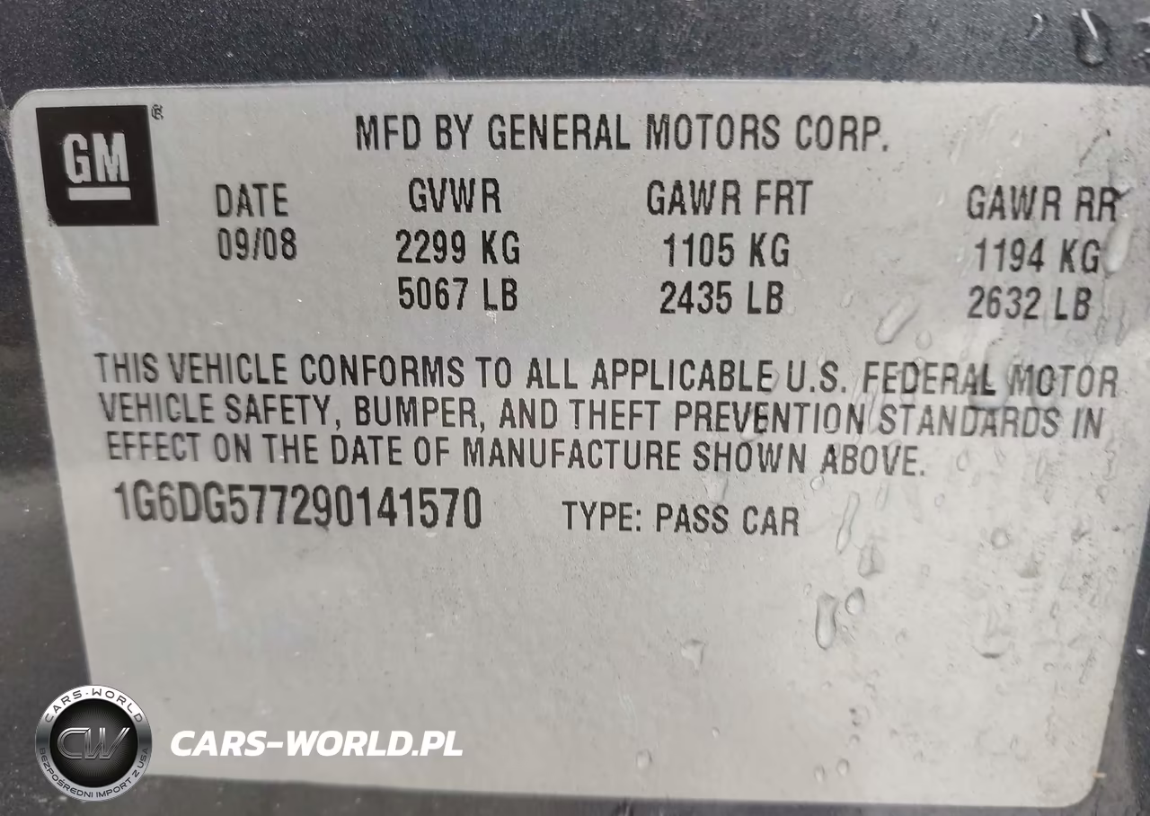 2009 Cadillac Cts Standard VIN:1G6DG577290141570 - 9