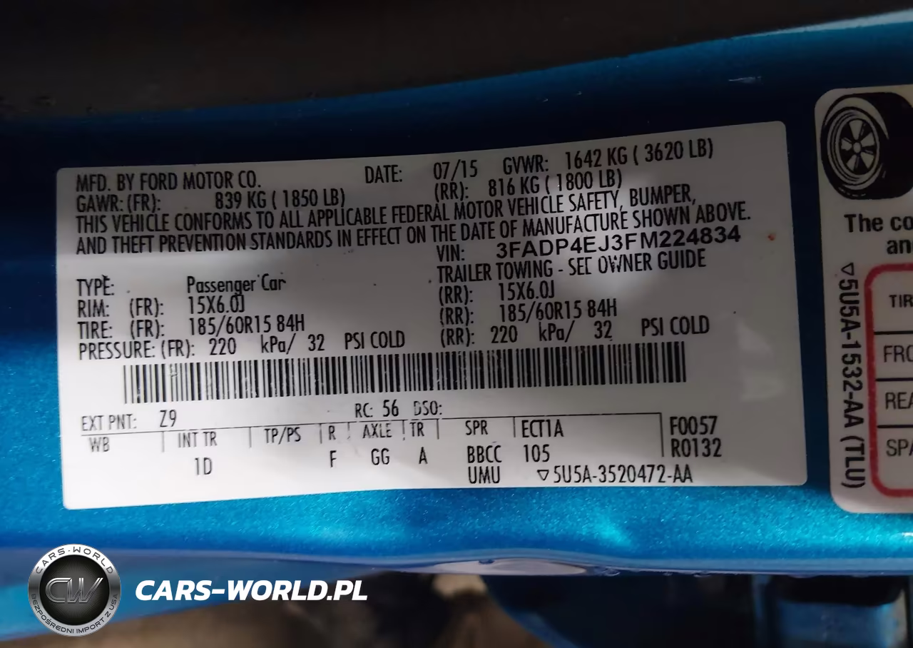 2015 Ford Fiesta Se VIN:3FADP4EJ3FM224834 - 9