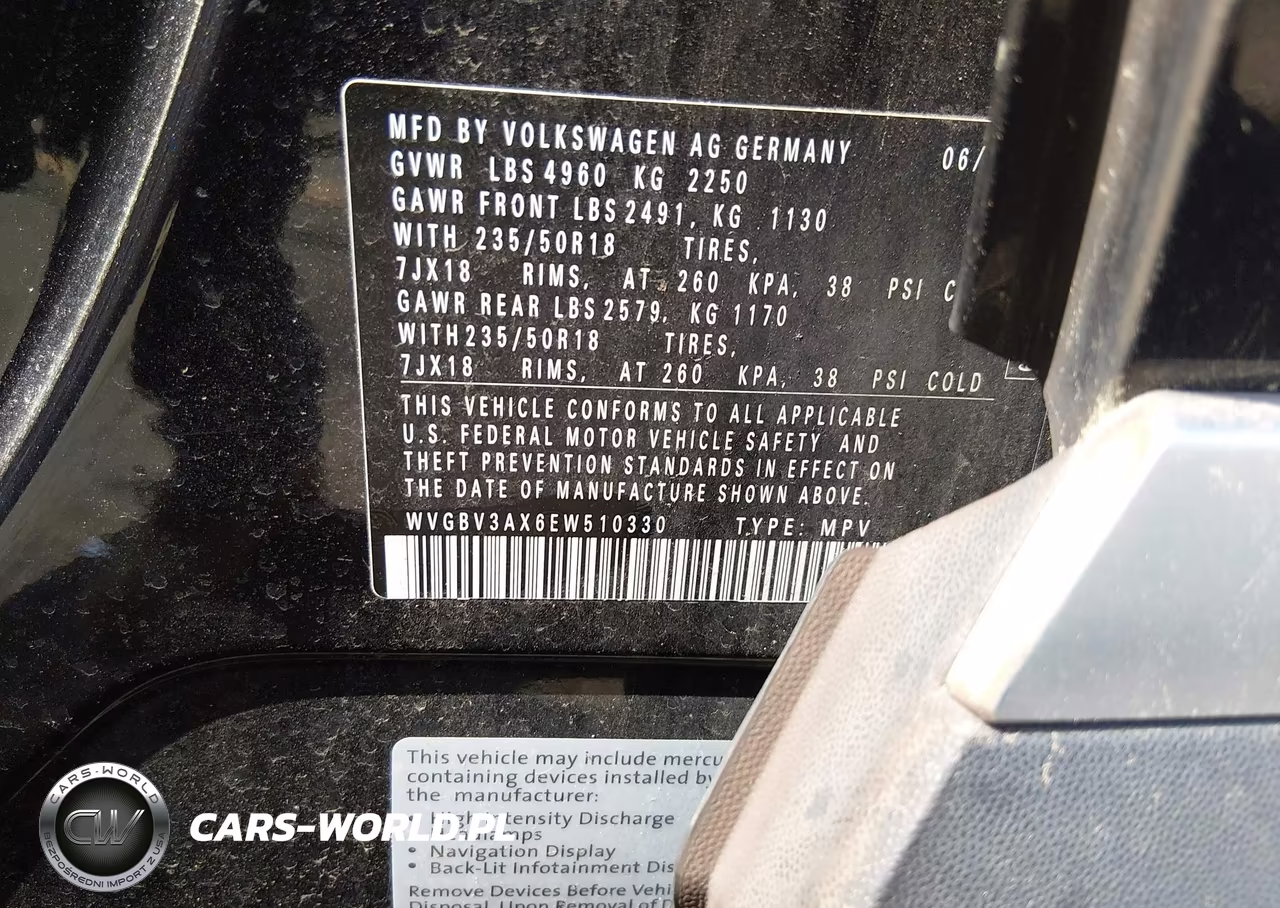 2014 Volkswagen Tiguan Sel VIN:WVGBV3AX6EW510330 - 9