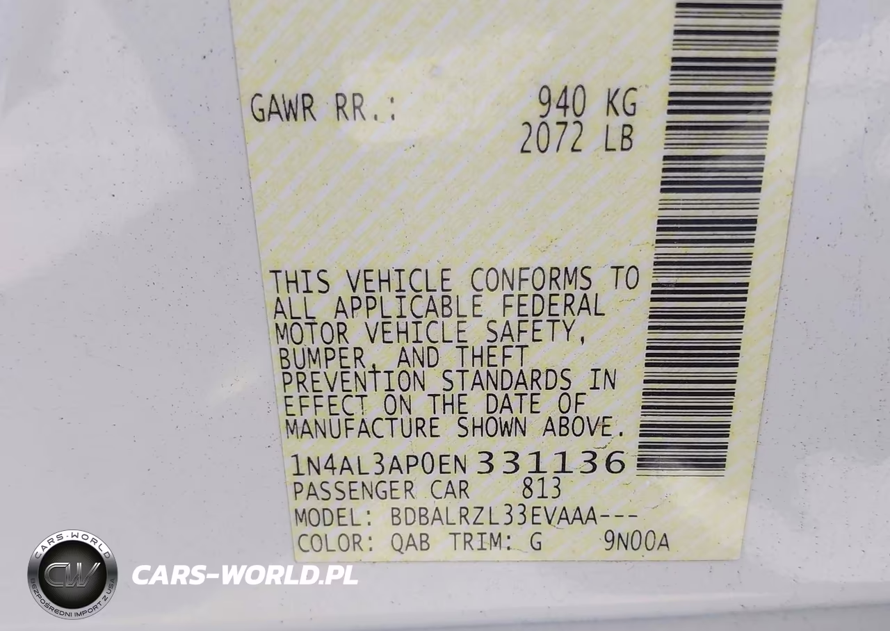 2014 Nissan Altima 2.5-2.5 S-2.5 Sl-2.5 Sv VIN:1N4AL3AP0EN331136 - 9