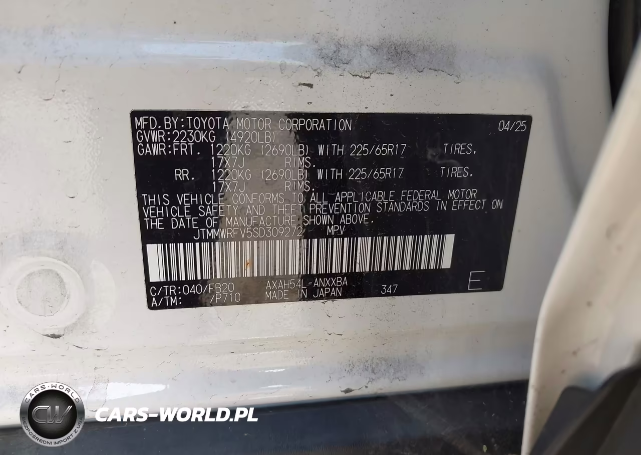 2025 Toyota Rav4 Hybrid Le VIN:JTMMWRFV5SD309272 - 9