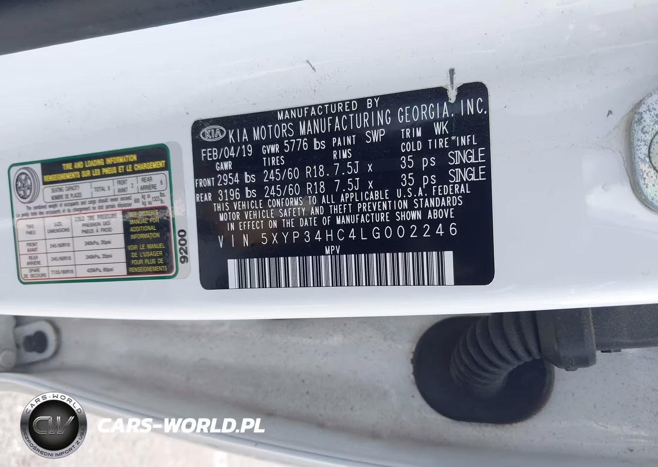 2020 Kia Telluride Ex VIN:5XYP34HC4LG002246 - 9