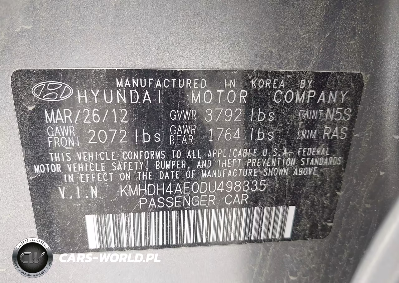 2013 Hyundai Elantra Gls-Limited VIN:KMHDH4AE0DU498335 - 9