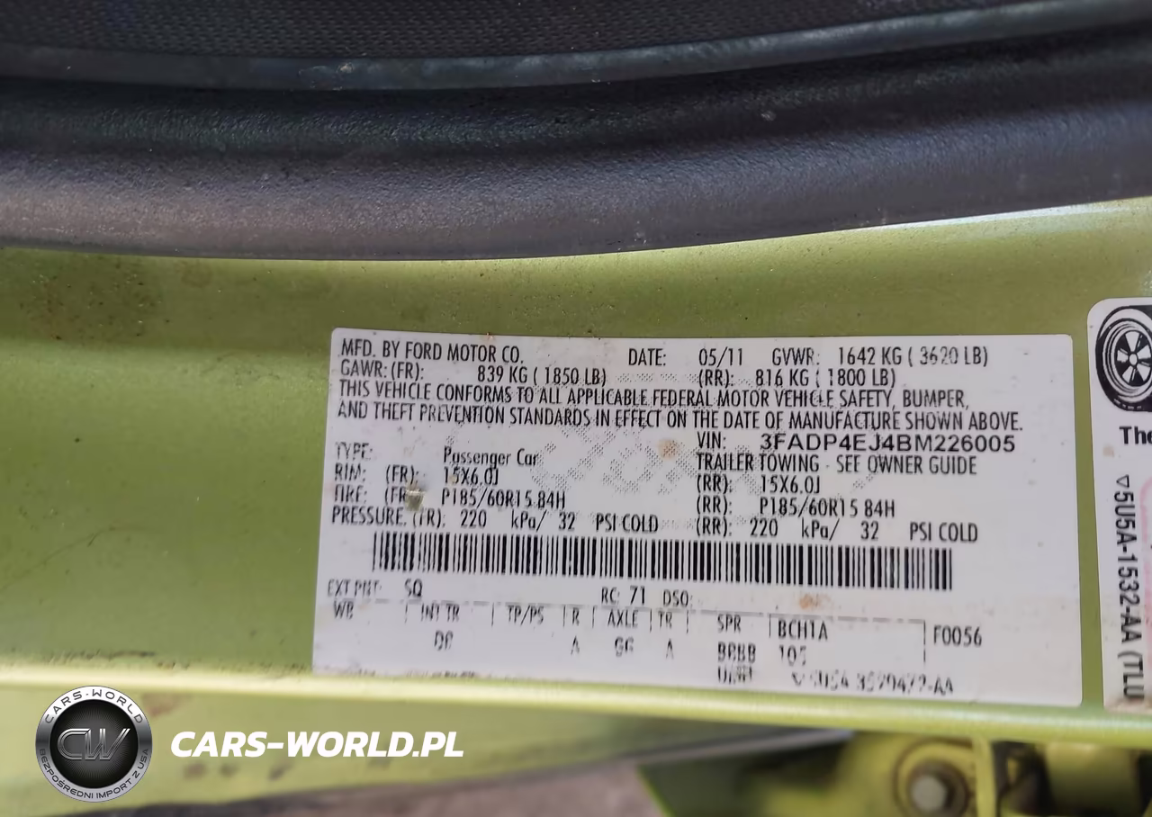 2011 Ford Fiesta Se VIN:3FADP4EJ4BM226005 - 9
