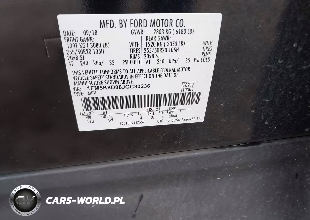 2018 Ford Explorer Xlt VIN:1FM5K8D88JGC80236 - 9