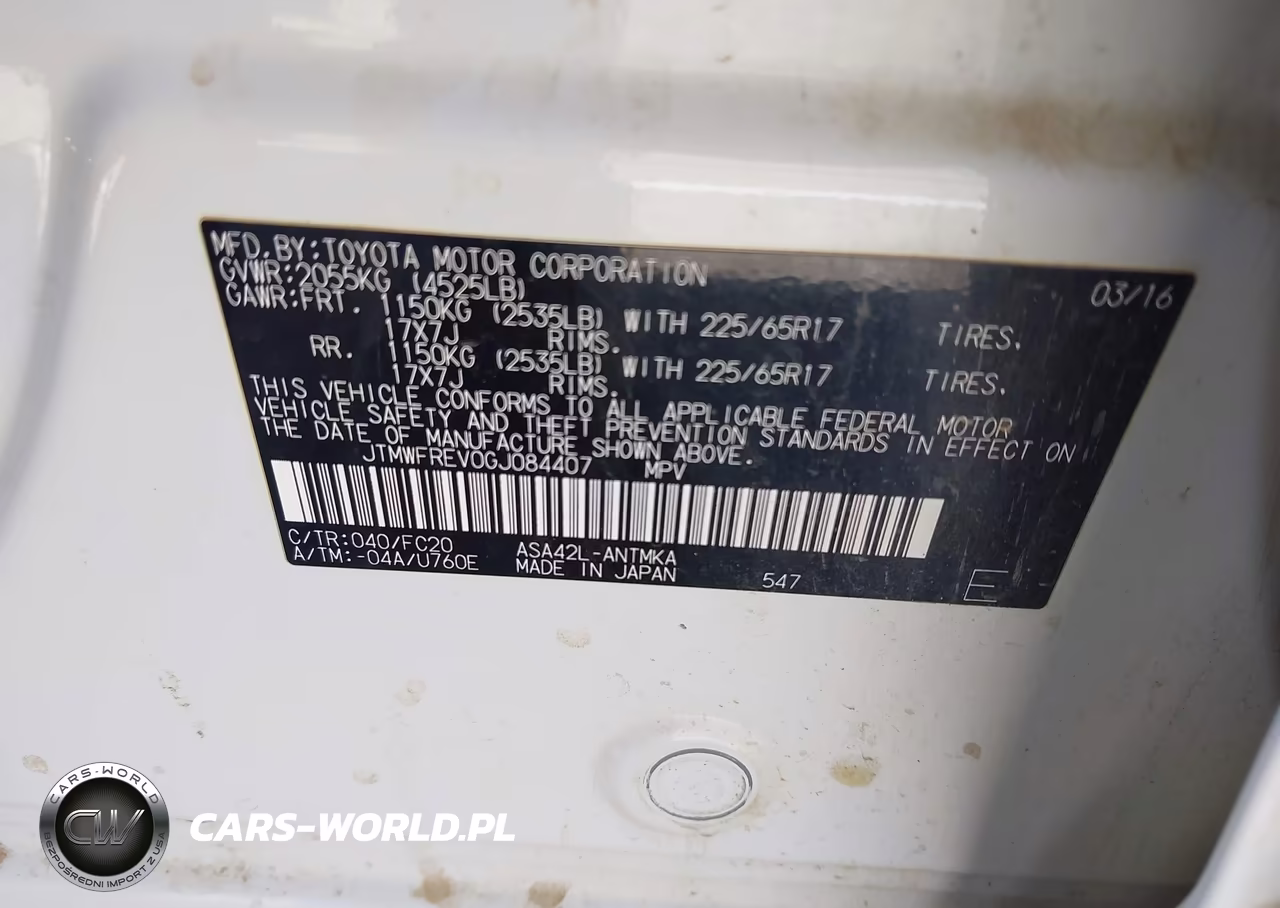 2016 Toyota Rav4 Xle VIN:JTMWFREV0GJ084407 - 9