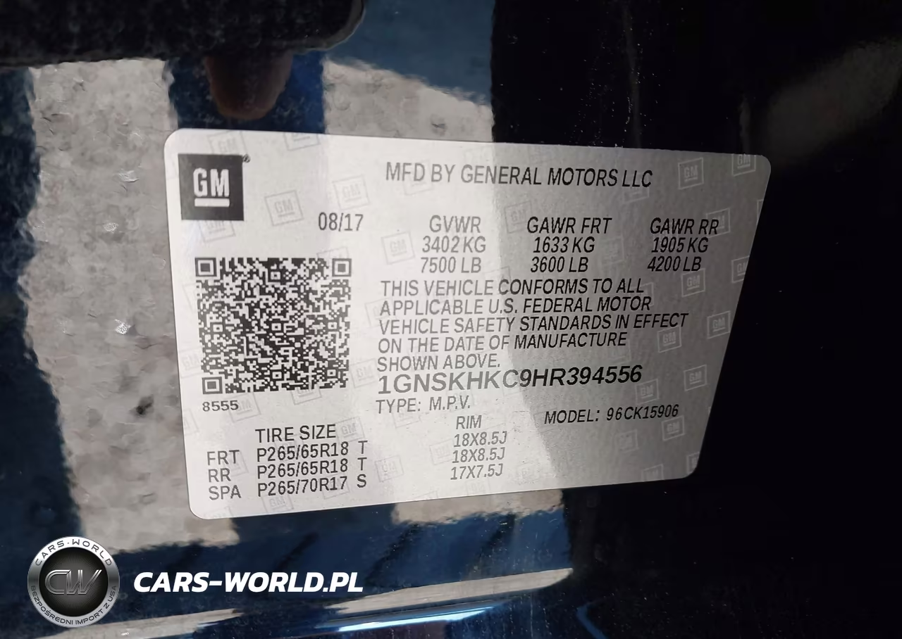 2017 Chevrolet Suburban Lt VIN:1GNSKHKC9HR394556 - 9