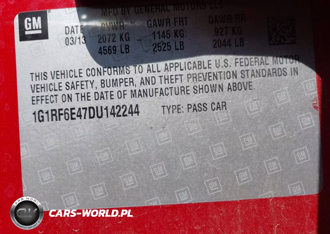 2013 Chevrolet Volt VIN:1G1RF6E47DU142244 - 9