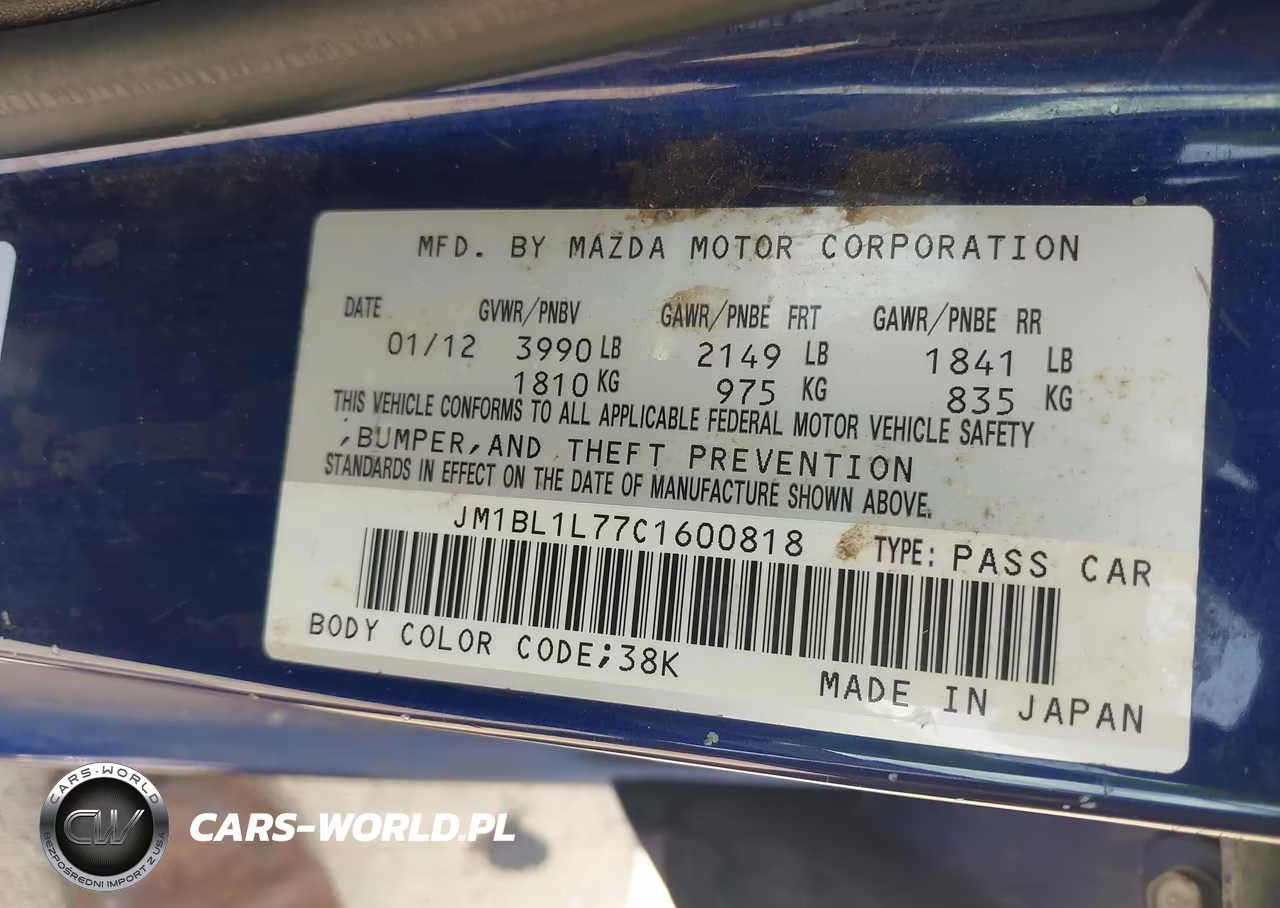 2012 Mazda Mazda3 I Touring VIN:JM1BL1L77C1600818 - 9
