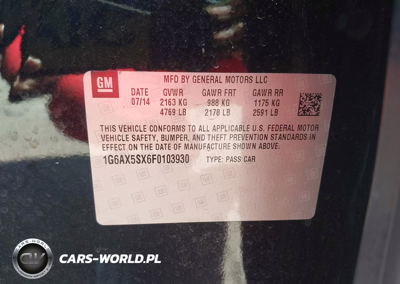 2015 Cadillac Cts Luxury VIN:1G6AX5SX6F0103930 - 9