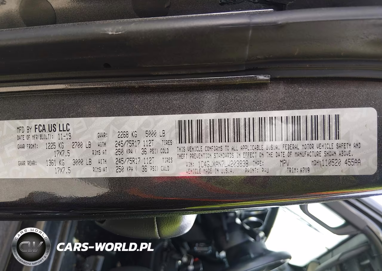 2020 Jeep Wrangler Sport S 4X4 VIN:1C4GJXAN7LW203838 - 9