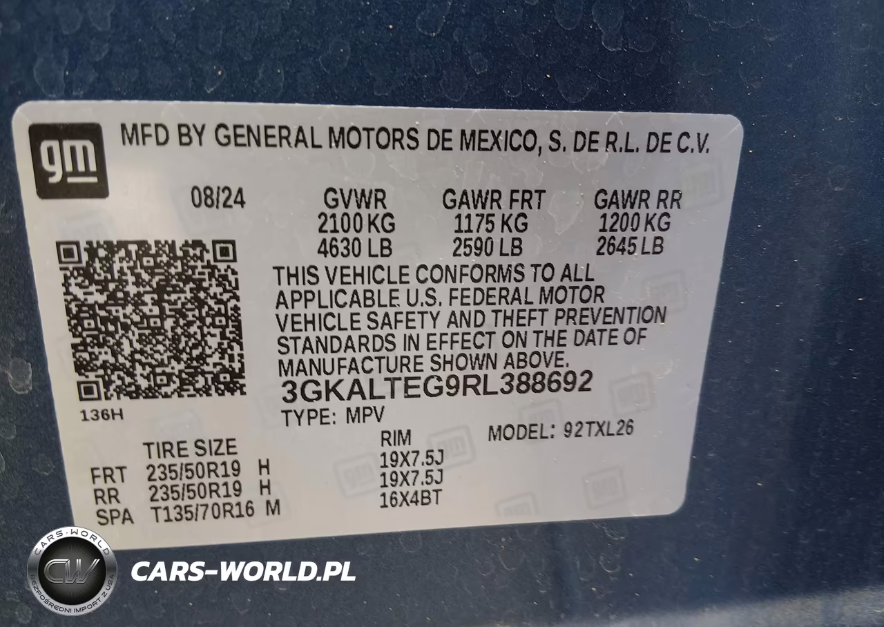2024 GMC Terrain Awd Sle VIN:3GKALTEG9RL388692 - 9