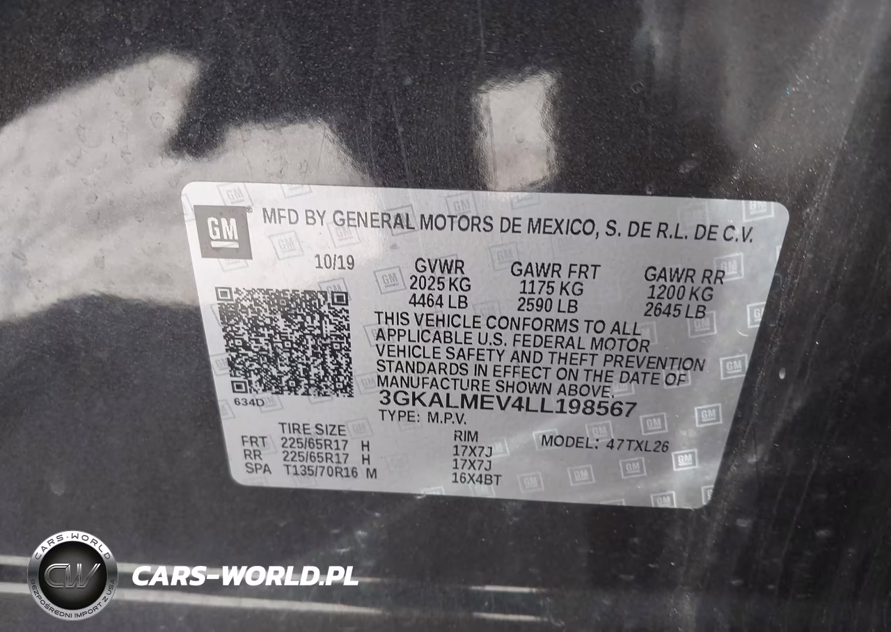 2020 GMC Terrain Fwd Sle VIN:3GKALMEV4LL198567 - 9