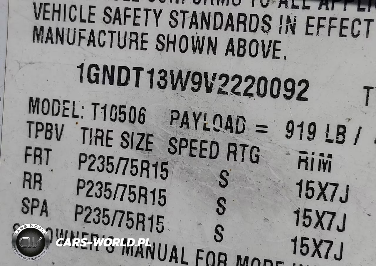 1997 Chevrolet Blazer Lt VIN:1GNDT13W9V2220092 - 9