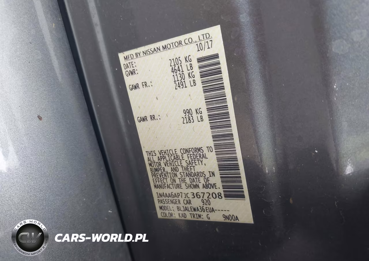 2018 Nissan Maxima 3.5 Sl VIN:1N4AA6AP7JC367208 - 9