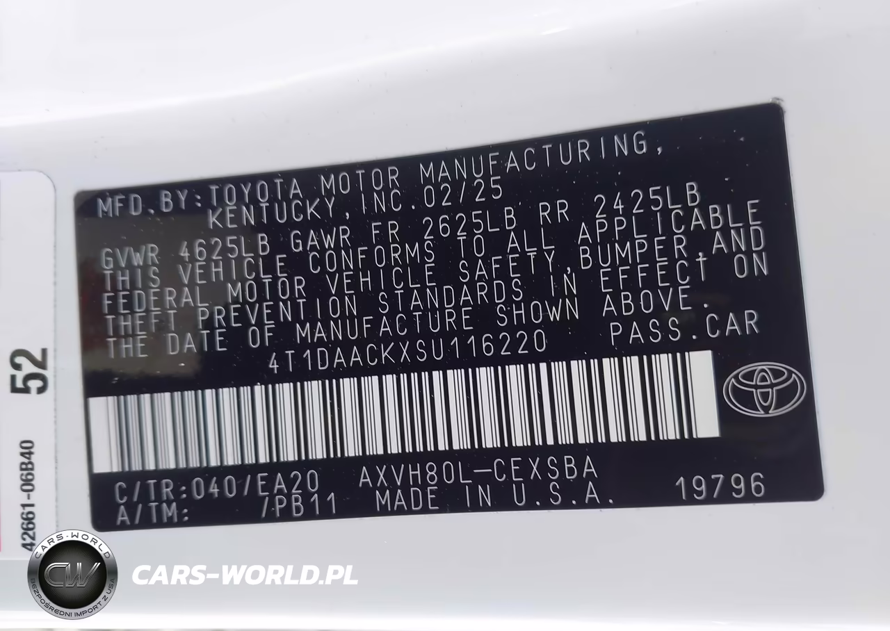 2025 Toyota Camry Se VIN:4T1DAACKXSU116220 - 9