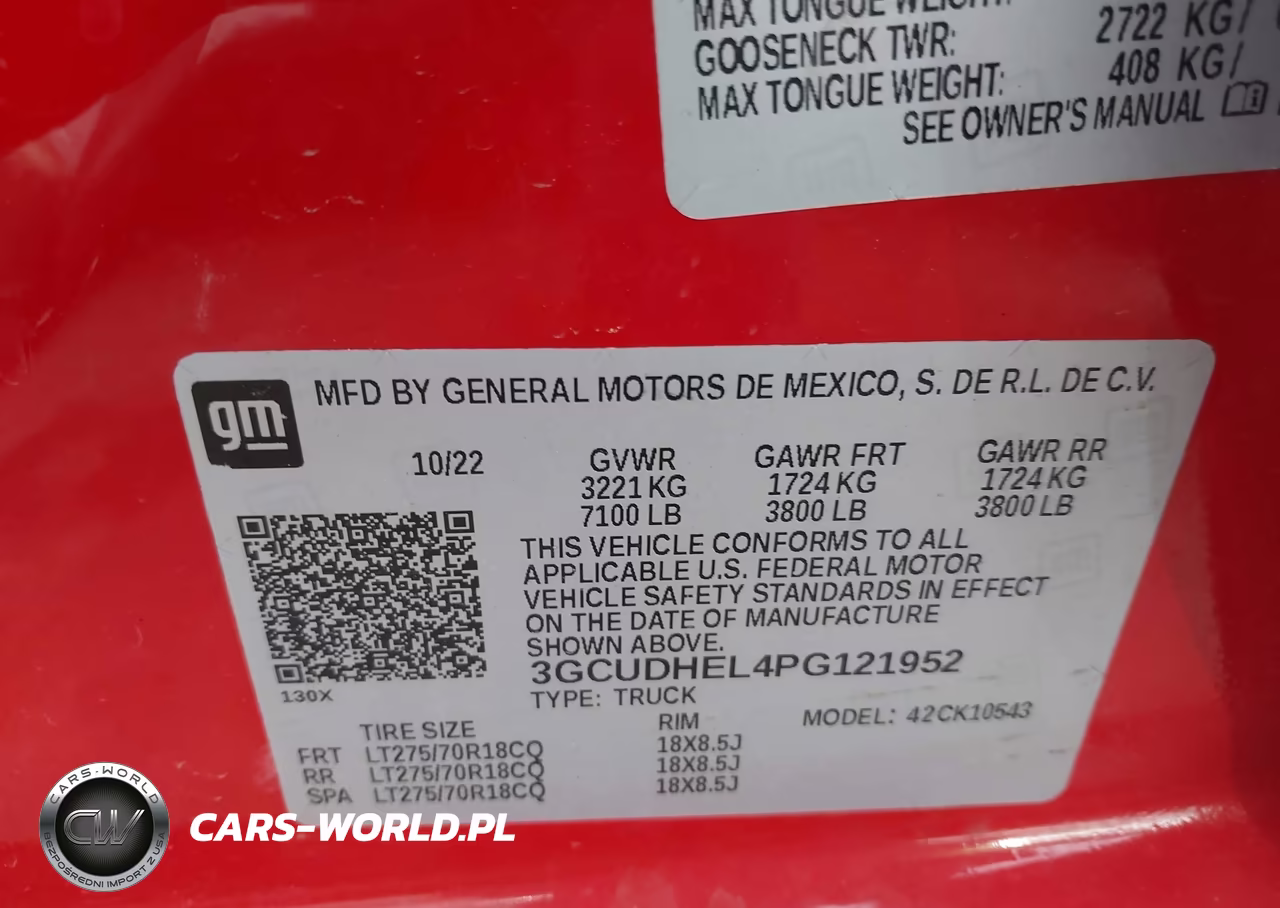 2023 Chevrolet Silverado 1500 4Wd Short Bed Zr2 VIN:3GCUDHEL4PG121952 - 9