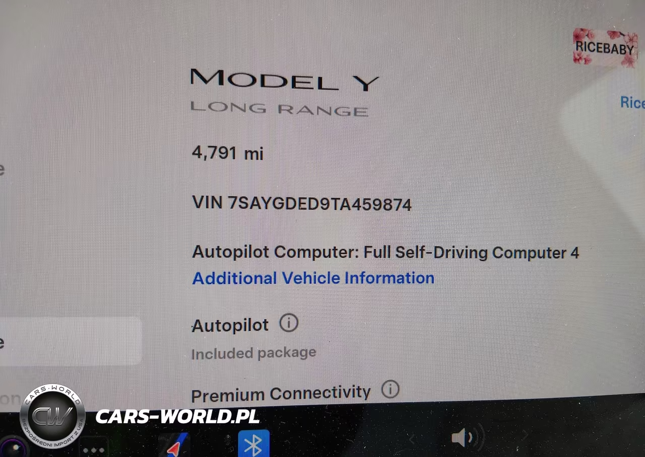 2026 Tesla Model Y Premium Rear-Wheel Drive-Standard Rear-Wheel Drive VIN:7SAYGDED9TA459874 - 15