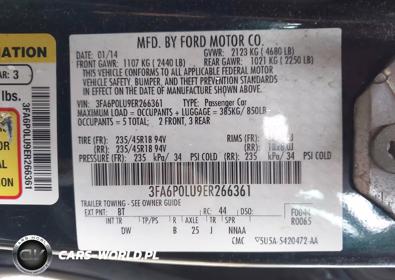 2014 Ford Fusion Hybrid Se VIN:3FA6P0LU9ER266361 - 9