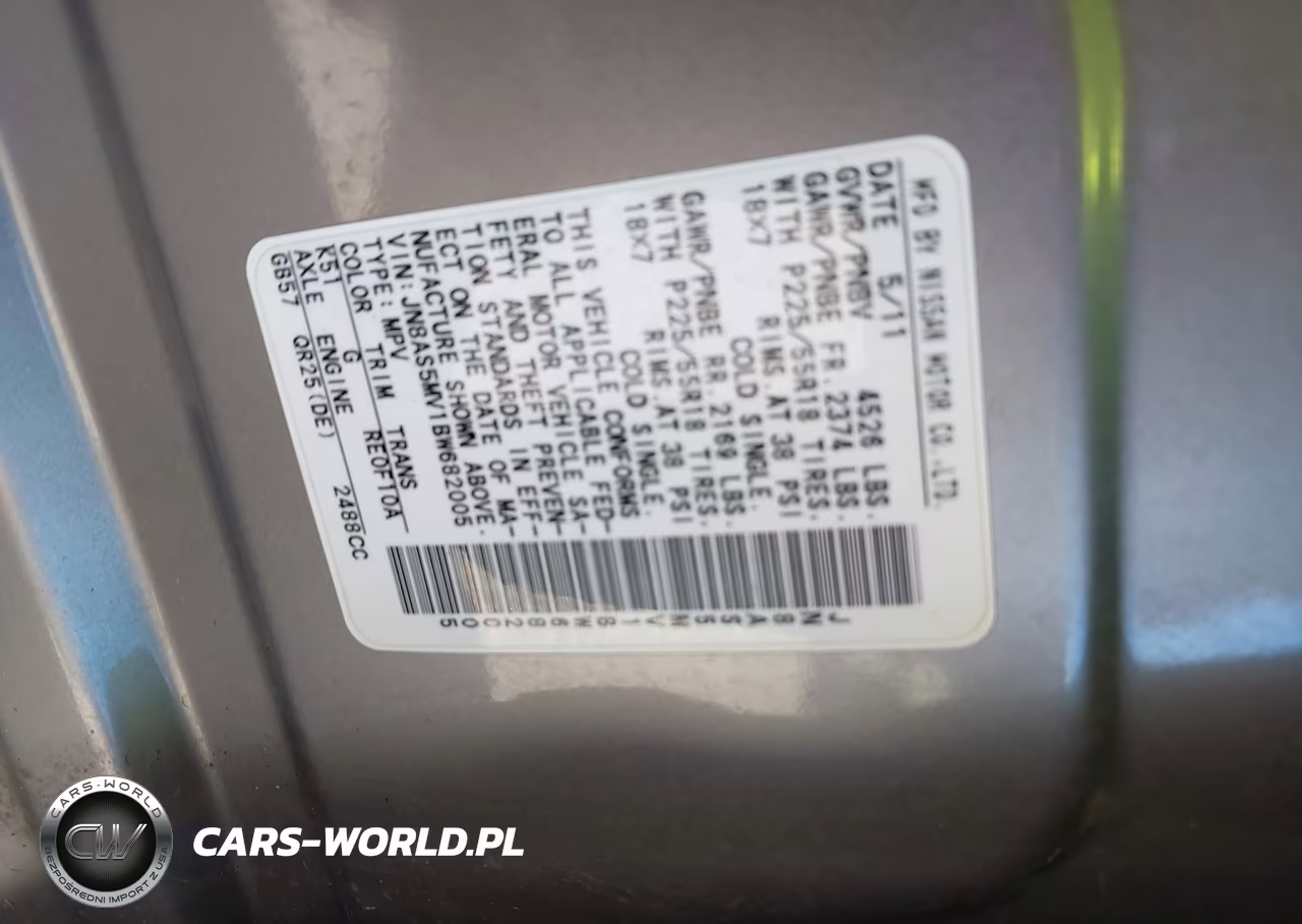 2011 Nissan Rogue Sv VIN:JN8AS5MV1BW682005 - 9