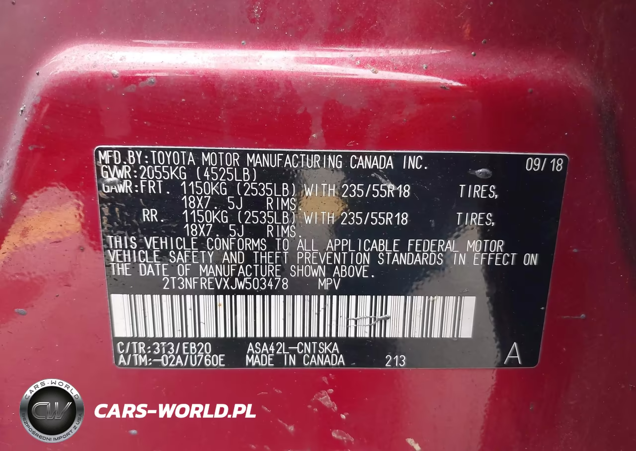 2018 Toyota Rav4 Se VIN:2T3NFREVXJW503478 - 9