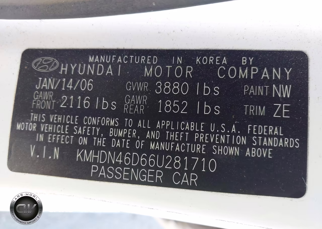 2006 Hyundai Elantra Gls-Limited VIN:KMHDN46D66U281710 - 9