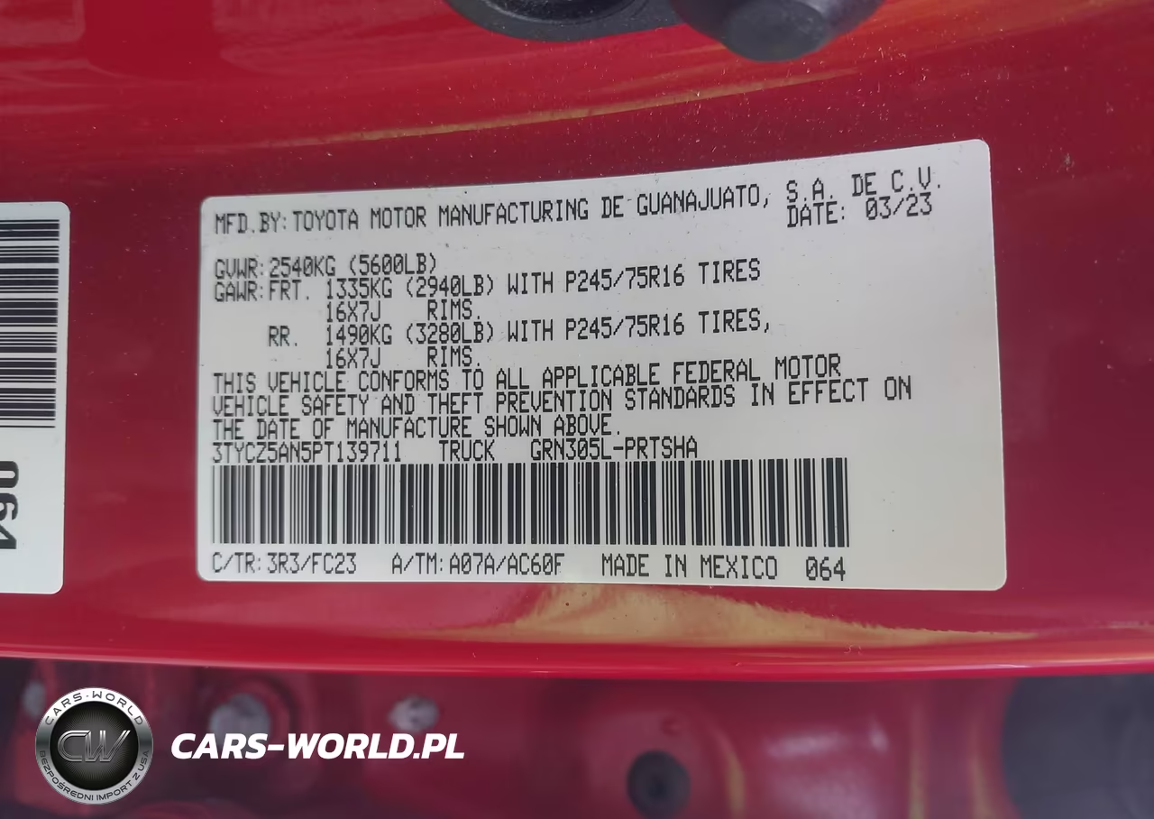 2023 Toyota Tacoma Sr5 V6 VIN:3TYCZ5AN5PT139711 - 9