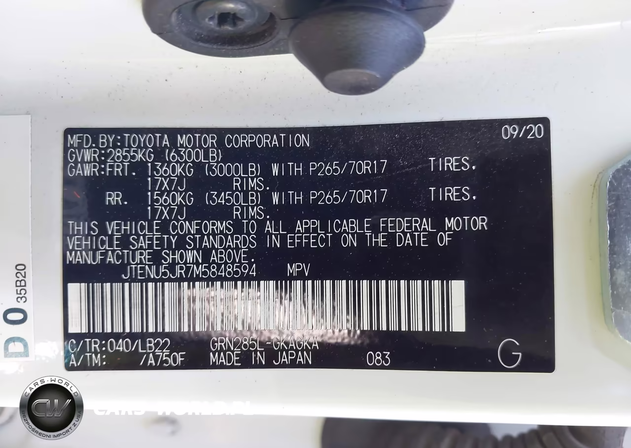 2021 Toyota 4Runner Sr5 Premium VIN:JTENU5JR7M5848594 - 9