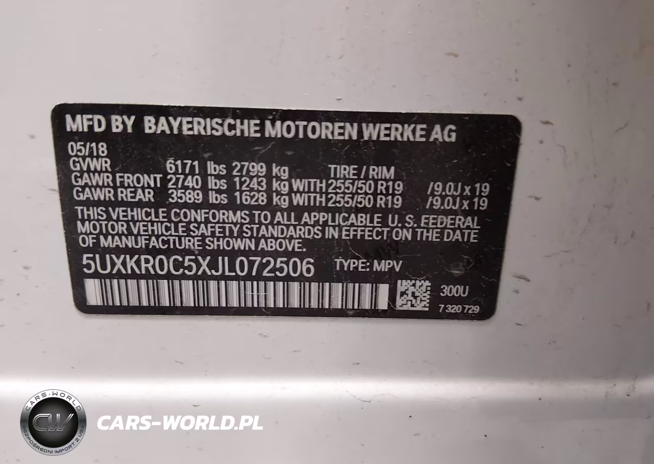 2018 BMW X5 xDrive35I VIN:5UXKR0C5XJL072506 - 9