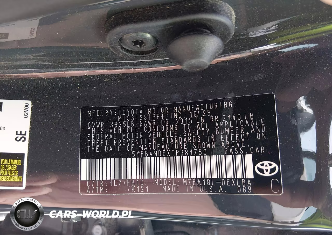 2026 Toyota Corolla Le VIN:5YFB4MDEXTP381750 - 9