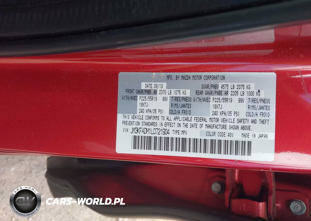 2020 Mazda Cx-5 Grand Touring VIN:JM3KFADM1L0721904 - 9
