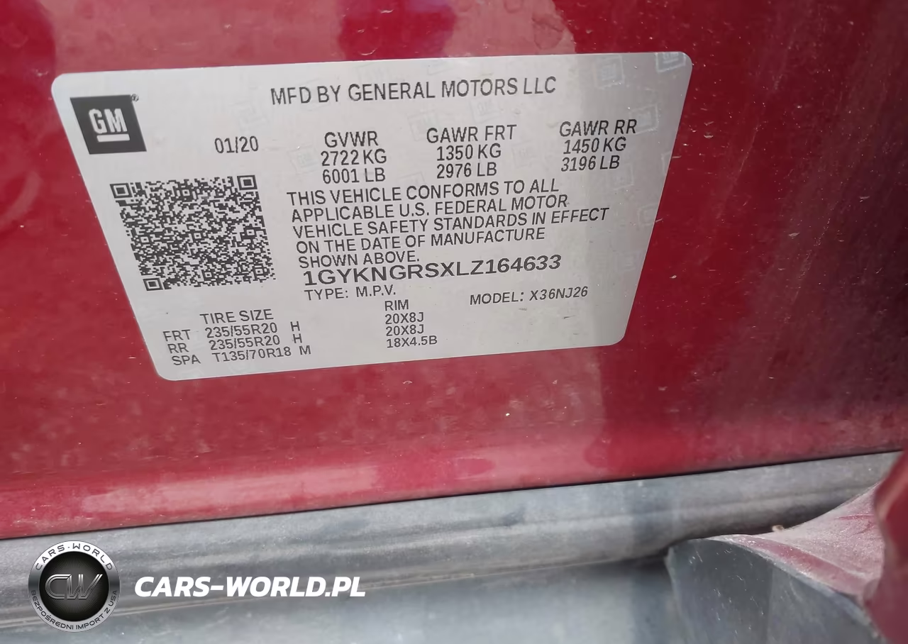 2020 Cadillac Xt5 Awd Sport VIN:1GYKNGRSXLZ164633 - 9