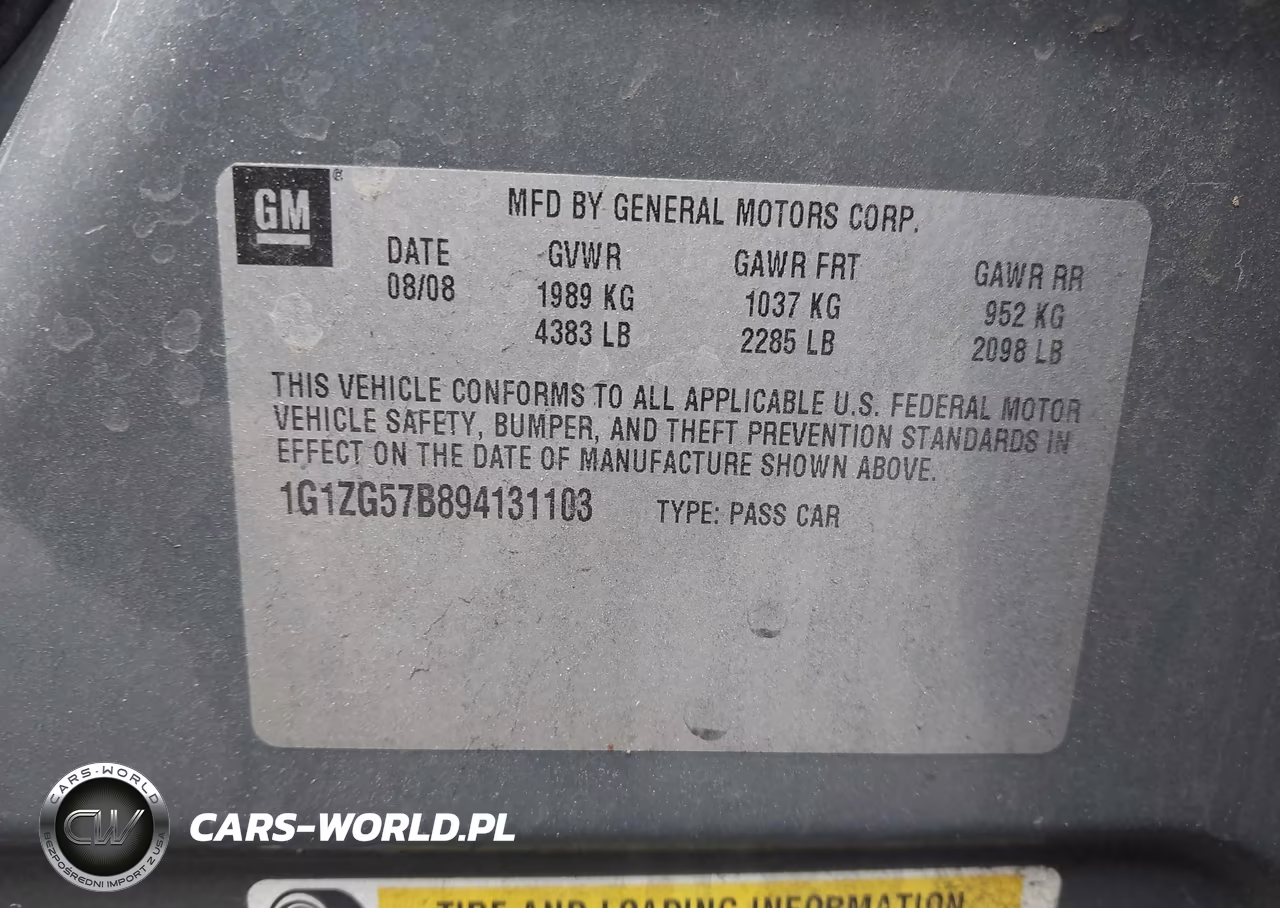 2009 Chevrolet Malibu Ls VIN:1G1ZG57B894131103 - 9
