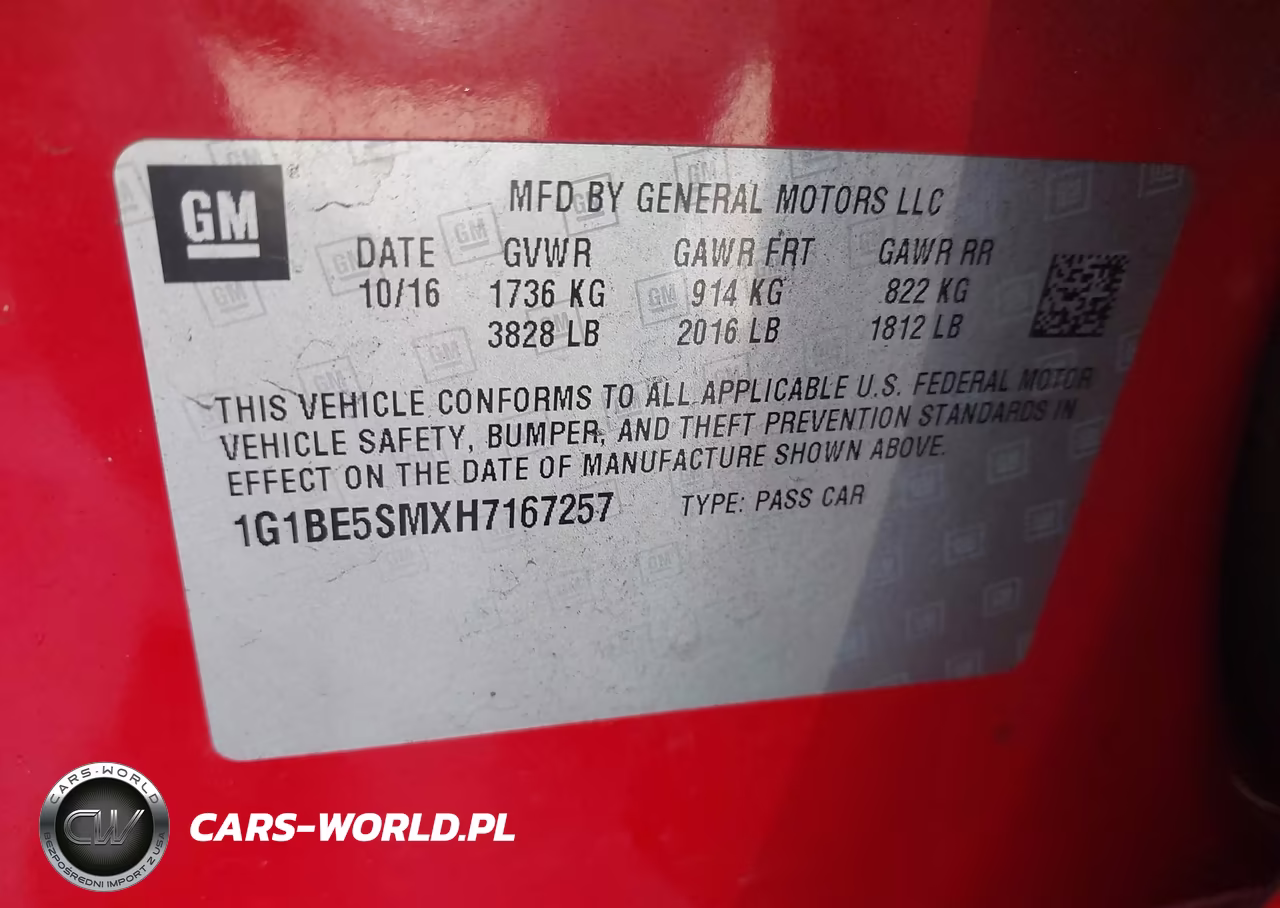 2017 Chevrolet Cruze Lt Auto VIN:1G1BE5SMXH7167257 - 9