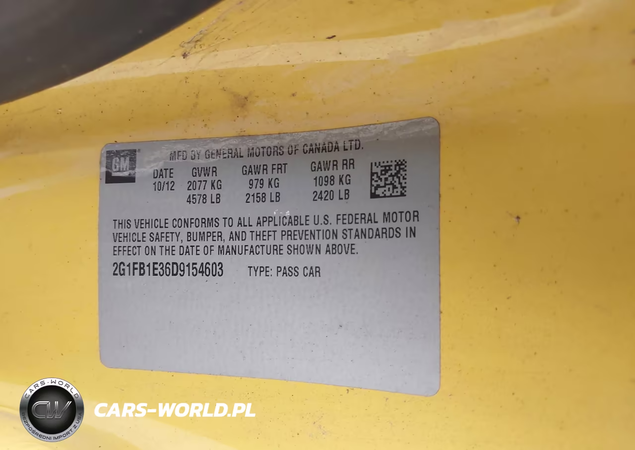 2013 Chevrolet Camaro 1Lt VIN:2G1FB1E36D9154603 - 9