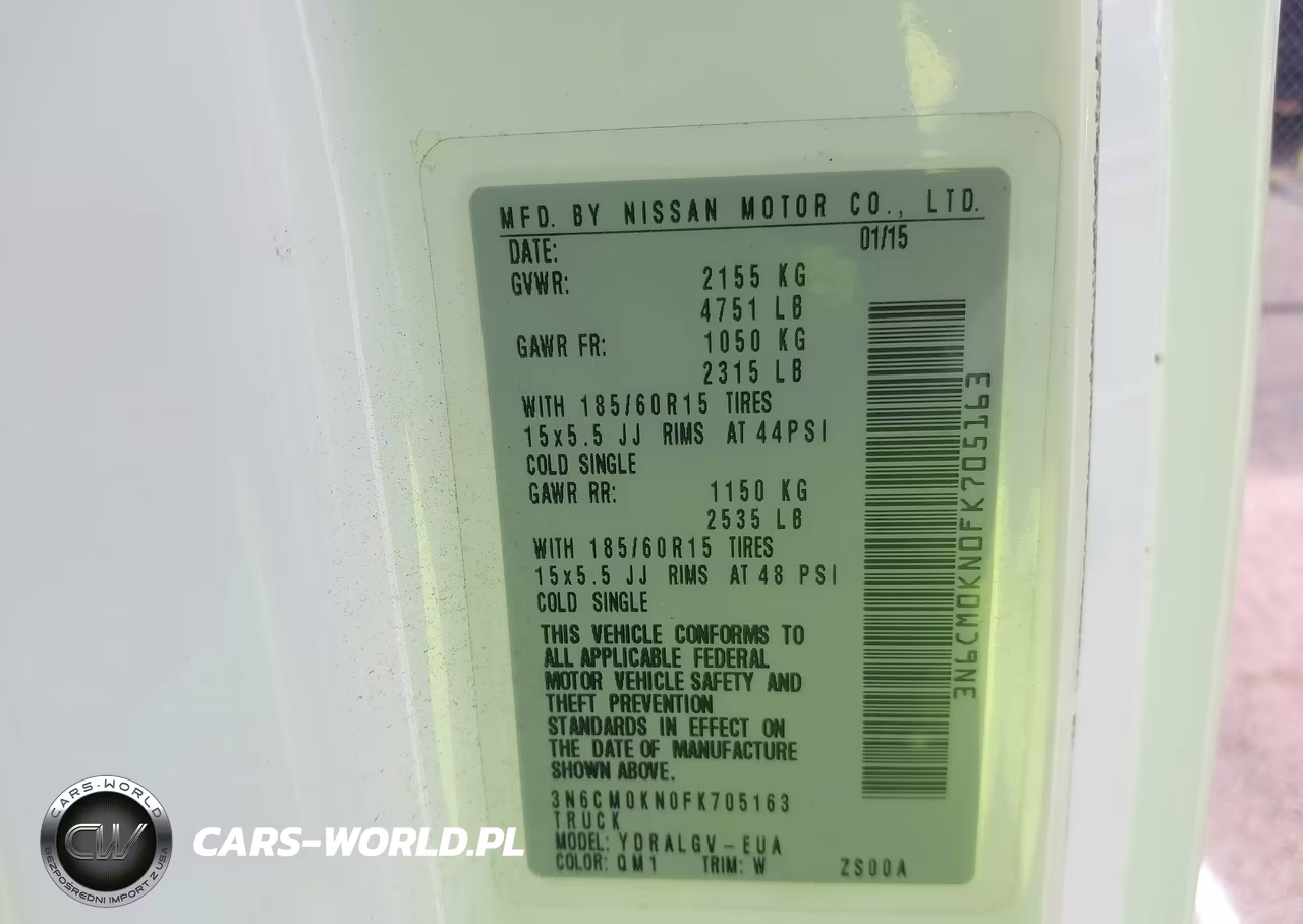 2015 Nissan Nv200 Sv VIN:3N6CM0KN0FK705163 - 9