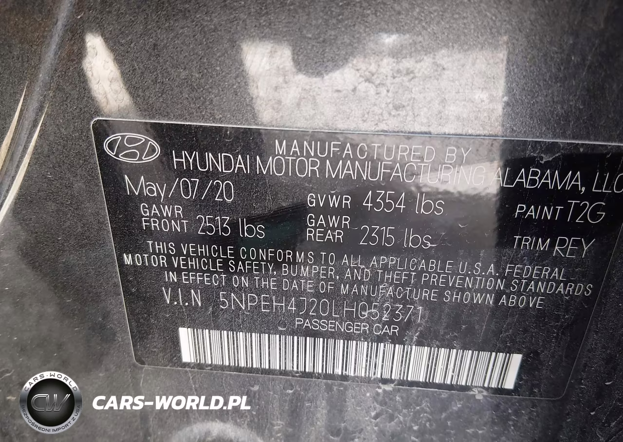 2020 Hyundai Sonata Limited VIN:5NPEH4J20LH052371 - 9