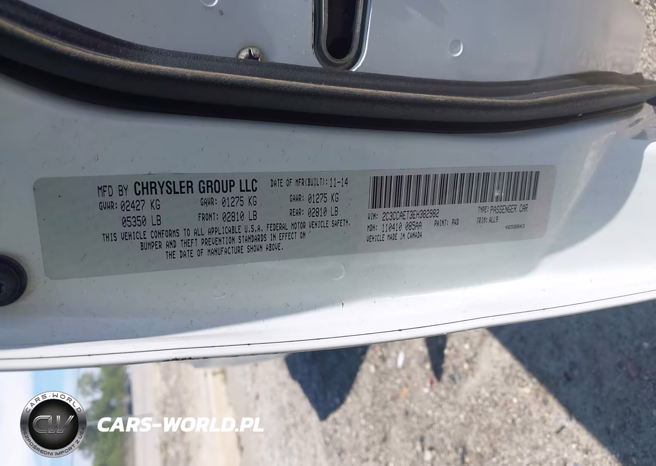 2014 Chrysler 300C VIN:2C3CCAET3EH382982 - 9