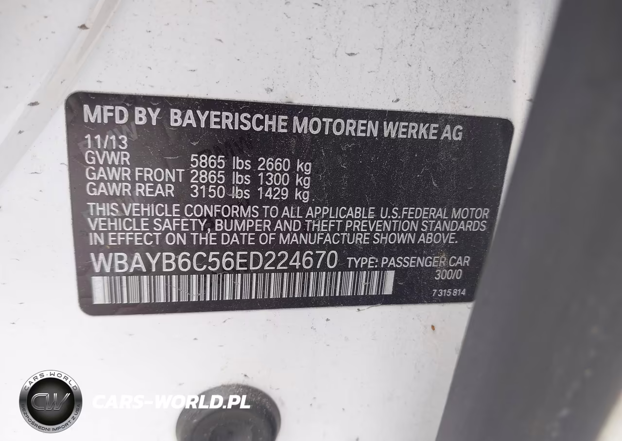 2014 BMW 750I xDrive VIN:WBAYB6C56ED224670 - 9