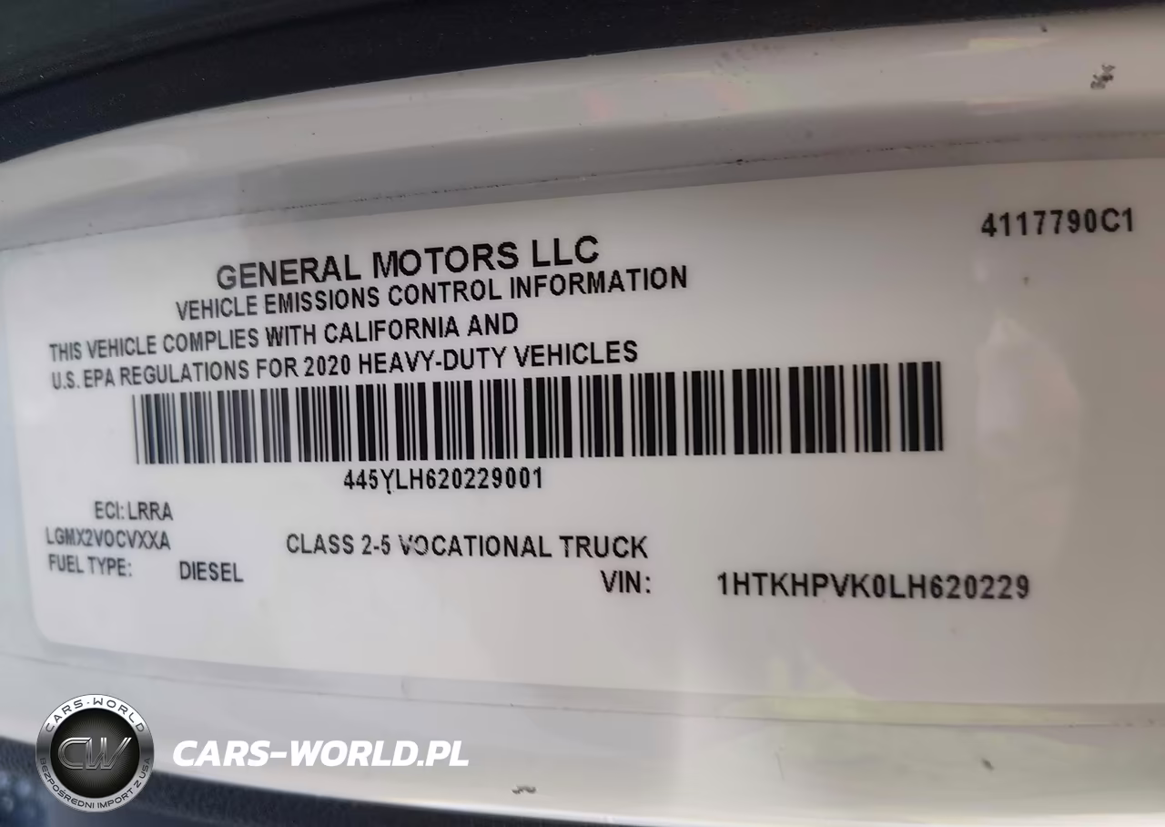 2020 Chevrolet Silverado 6500Hd 1Wt VIN:1HTKHPVK0LH620229 - 8