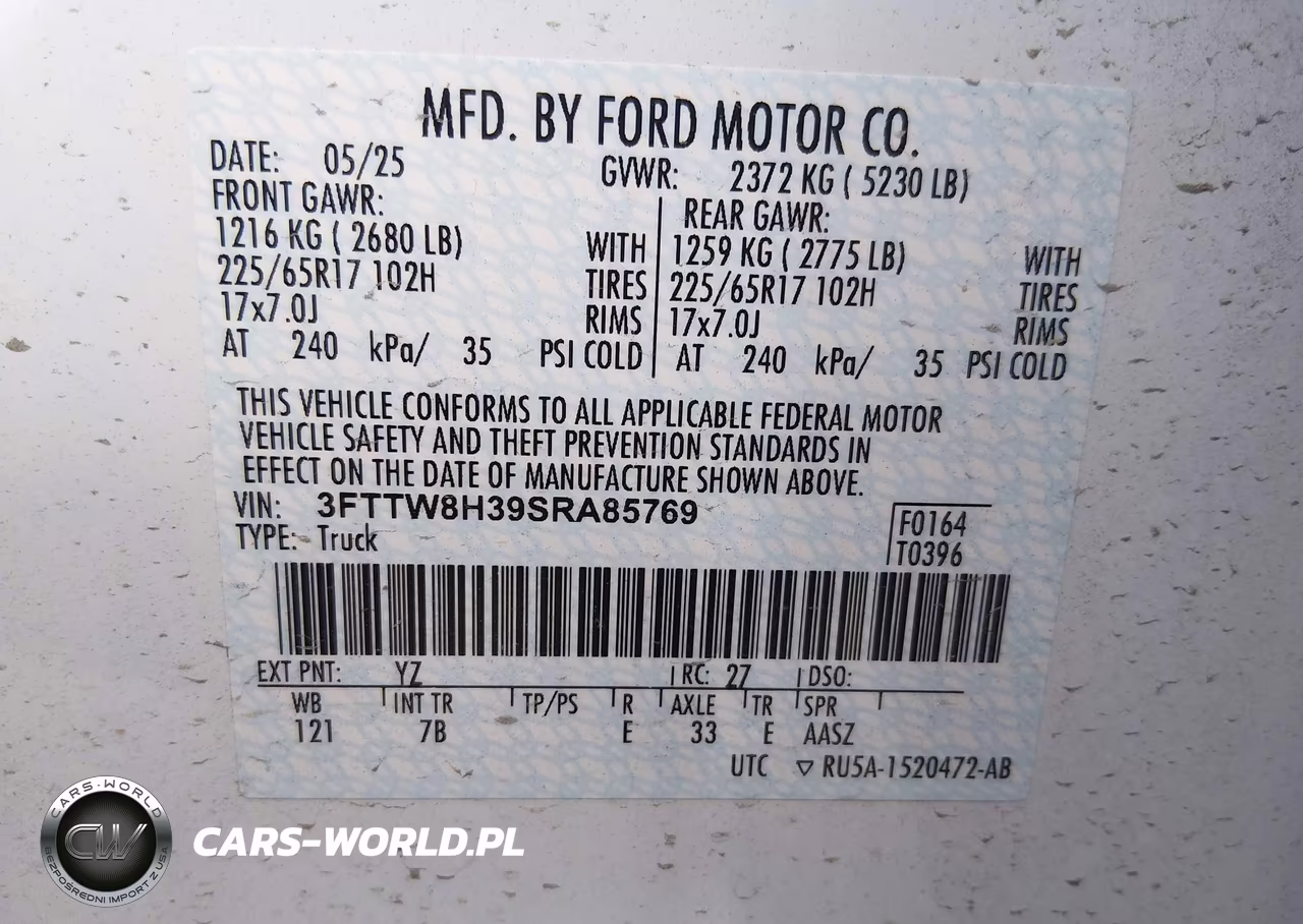 2025 Ford Maverick Xlt VIN:3FTTW8H39SRA85769 - 9