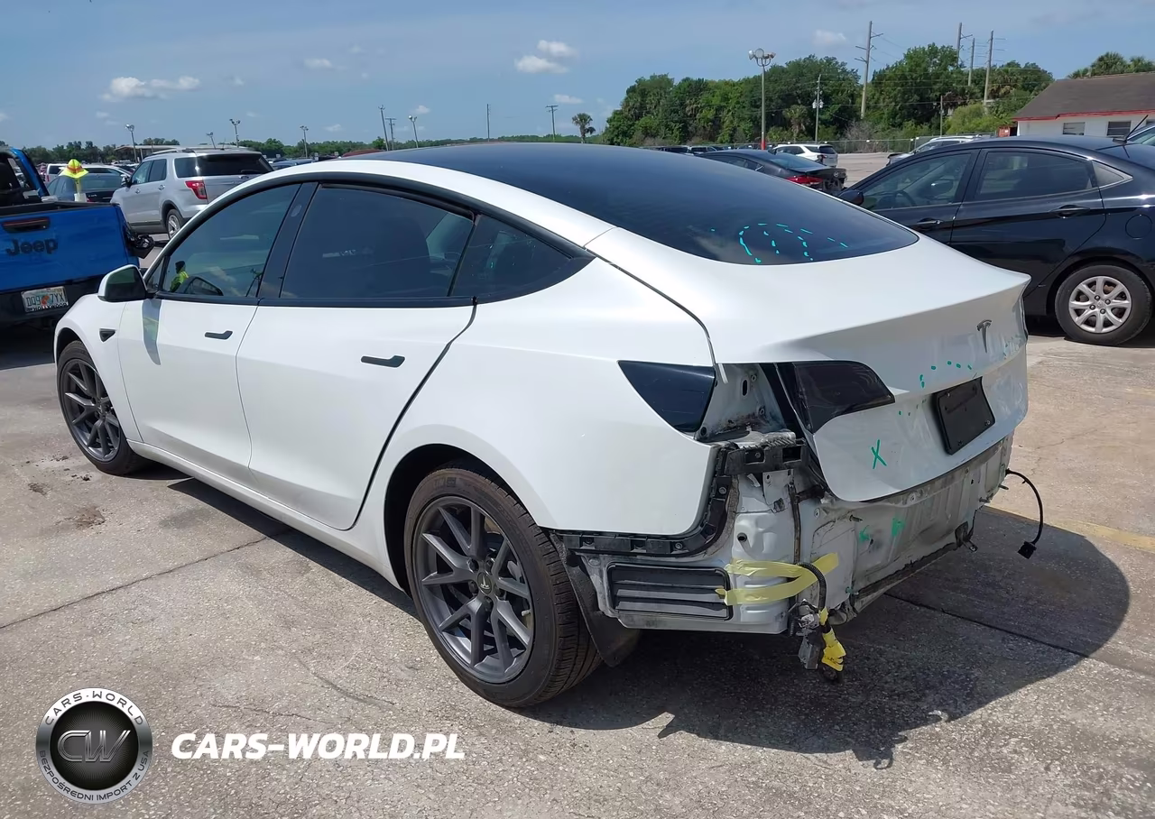 2021 Tesla Model 3 Standard Range Plus Rear-Wheel Drive VIN:5YJ3E1EA8MF919421 - 3