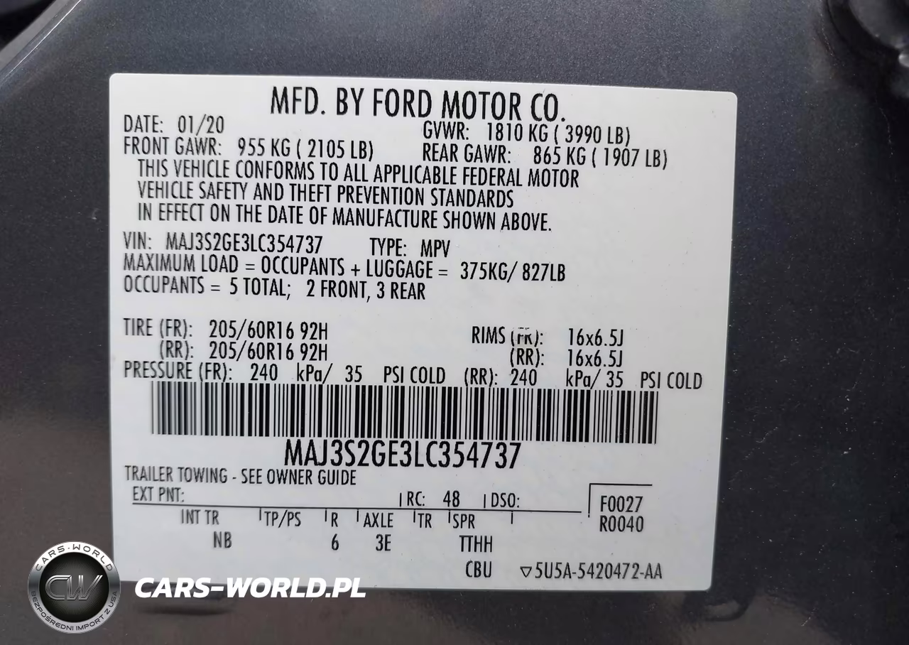 2020 Ford Ecosport Se VIN:MAJ3S2GE3LC354737 - 9